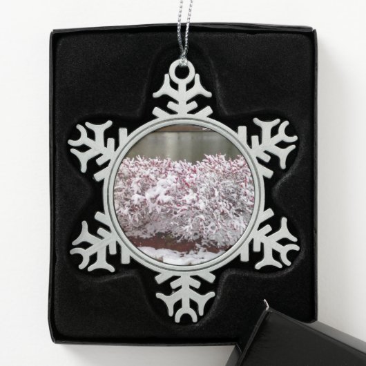 Winter Berries Snowflake Gerahmte Ornamente (Box)
