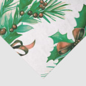 Winter Berries und Grüne Wreathe Weihnachten Seidenpapier (Ausschnitt)