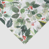 Winter Berries und Grüner Weihnachtsgebäck Seidenpapier (Detail)