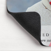 Winter Berries Verheiratet und Merry Foto Mousepad (Ecke)