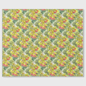 Winter Berries Wasserfarbe Geschenkpapier (Flach)