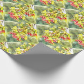 Winter Berries Wasserfarbe Geschenkpapier (Ecke)