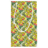 Winter Berries Wasserfarbe Kleine Geschenktüte (Rückseite)