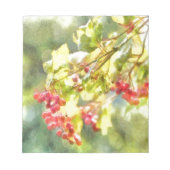 Winter Berries Wasserfarbe Notizblock (Vorderseite)