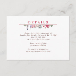 Winter Berries Wedding Card Begleitkarte