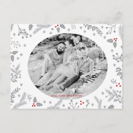 Winter Berries Weihnachtsfeiertag Feiertagspostkarte