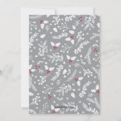 Winter Berries Weihnachtsferien - Flat Card Feiertagskarte (Rückseite)