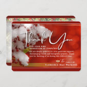 Winter Berries Weihnachtsfest Beileid Danke Karte (Vorne/Hinten)