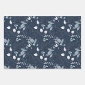 Winter Berries Wrapping Paper Sheets Geschenkpapier Set (Vorderseite)
