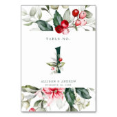 Winter Berry # 1 Tischnummer (Vorderseite)