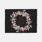 Winter Berry 30th Birthday Elegant Fleecedecke (Vorderseite (Horizontal))