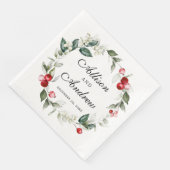 Winter Berry | Diese Jahreszeit ist Verheiratet Serviette (Ecke)