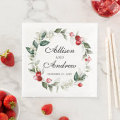 Winter Berry | Diese Jahreszeit ist Verheiratet Serviette (Beispiel)