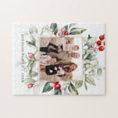 Winter Berry Family Foto Puzzle (Horizontal)