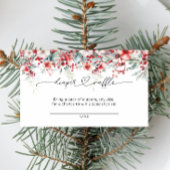 Winter Berry Floral Weihnachtsmann Windeln Raffle Begleitkarte