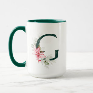 Winter Berry G Monogram Tasse