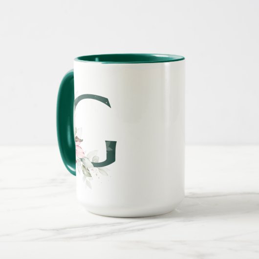 Winter Berry G Monogram Tasse (Vorderseite Links)