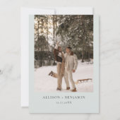 Winter Berry Poinsettia Save the Date Card Einladung (Rückseite)