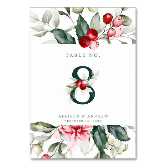 Winter Berry | TISCHNUMMER 8 (Vorderseite)