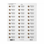 Winter Berry Vase Rücksendeadresse (Vorne)