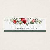 Winter Berry | Website-Karte für Hochzeiten (Vorderseite)