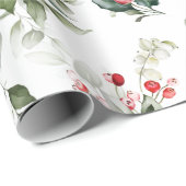 Winter Berry Weihnachtswrapping Paper Geschenkpapier (Rolleneckpunkt)
