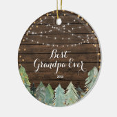 Winter Beste Opa je Personalisiertes Ornament (Links)
