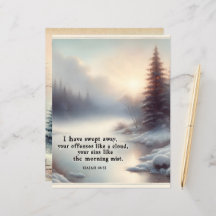 Winter Bibel Verses Papier Kunsthandwerk