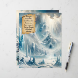 Winter Bibel Verses Papier Kunsthandwerk