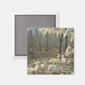 Winter Birch Magnet (Vorderseite/Rückseite)