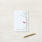 Winter Birch Post it Notes Post-it Klebezettel (Auf Schreibtisch)