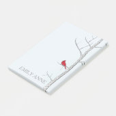 Winter Birch Post it Notes Post-it Klebezettel (angewinkelt)