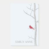 Winter Birch Post it Notes Post-it Klebezettel (Vorderseite)