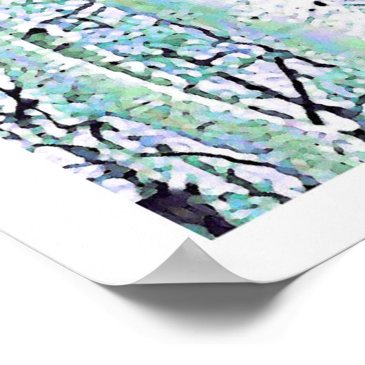 Winter Birch Poster (Ecke)