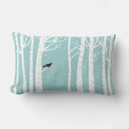 Winter Birch Reversible Pillow Lendenkissen