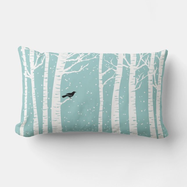 Winter Birch Reversible Pillow Lendenkissen (Vorderseite)