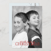 Winter Birch Tree Doppelseitige Fotokarte Feiertagskarte (Vorne/Hinten)