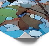 Winter Birch Tree Forest Wall Art Print Poster (Ecke)