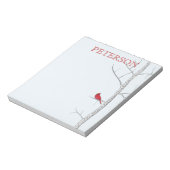 Winter Birch Tree Note Pad Notizblock (Rotiert)