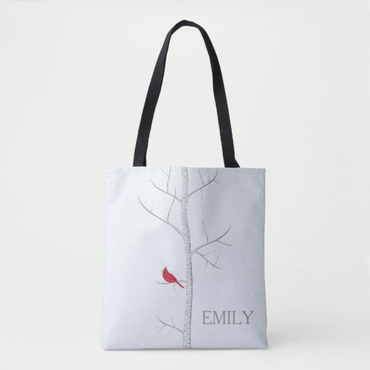 Winter Birch Tree Tote Bag Tasche (Vorderseite)