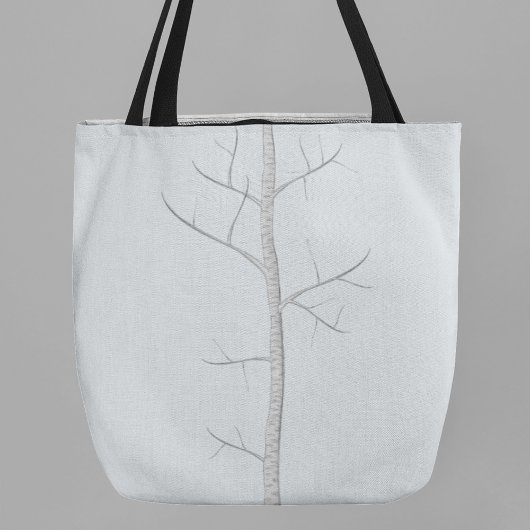 Winter Birch Tree Tote Bag Tasche