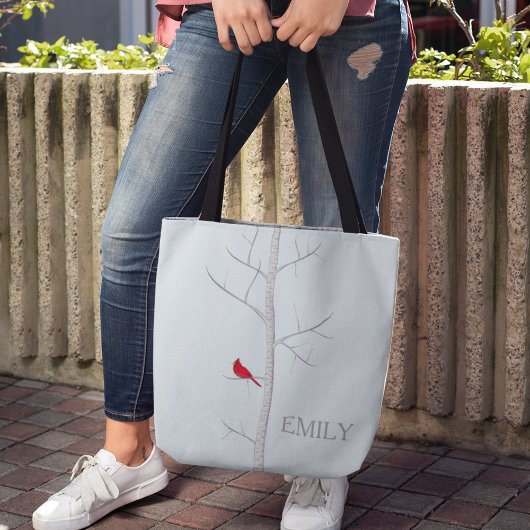 Winter Birch Tree Tote Bag Tasche