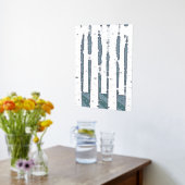 Winter Birch Trees Foil Prints Foliendrucke (Ablage(Küche))