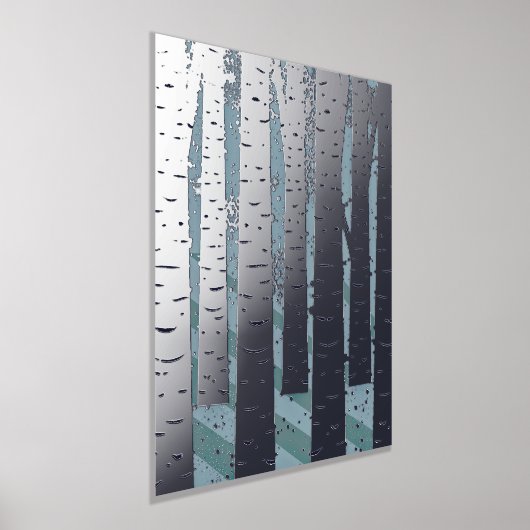 Winter Birch Trees Foil Prints Foliendrucke (Ablage )