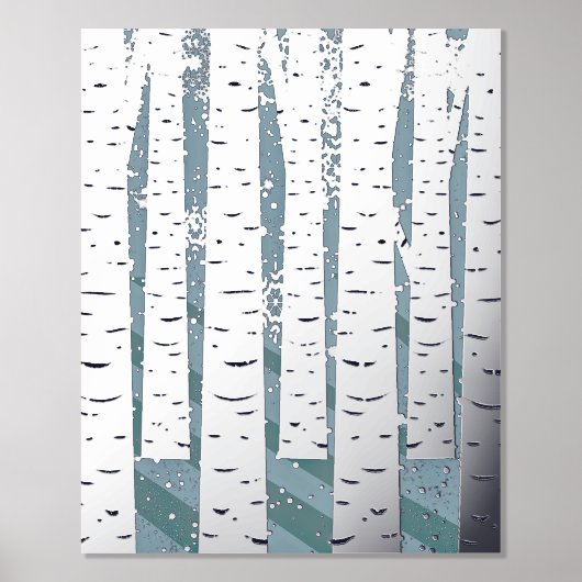 Winter Birch Trees Foil Prints Foliendrucke (Vorderseite)