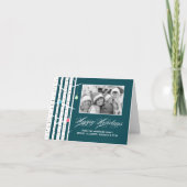 Winter Birch Weihnachtskarten Feiertagskarte (Vorderseite)