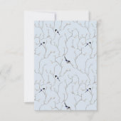 Winter BIrds Dankeskarte (Vorderseite)