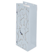 Winter Birds Geschenktüte Für Weinflaschen (Vorderseite Schrägansicht)