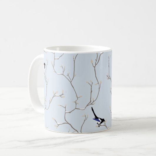 Winter BIrds Kaffeetasse (Vorderseite Links)