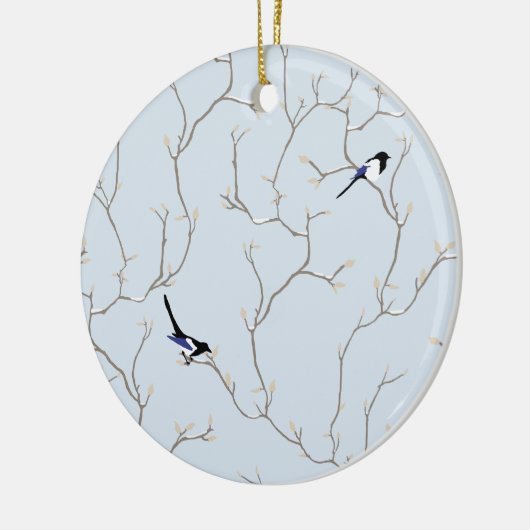 Winter BIrds Keramik Ornament (Links)